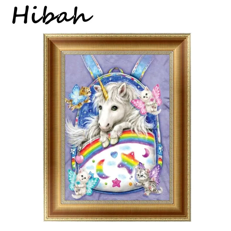 

Diamond Embroidered Unicorn Pattern Rhinestone Diy Diamond Painting Cross Embroidery Crafts 5D Diamond Mosaic Picture