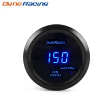 Dynoracing " 52 мм Датчик давления масла цифровой 0-150PSI датчик давления масла синий светодиод с датчиком автомобильный измеритель BX101464