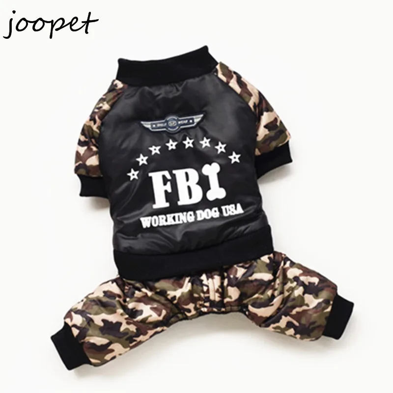 Brand name FBI clothing for dogs nylon taffeta pet dog costume clothes