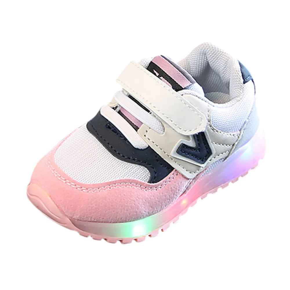 Davidyue مضيئة الاطفال أحذية رياضية للبنات بنين تنيس infantil متوهجة رياضية led ضوء الطفل عارضة zapatillas المتسكعون