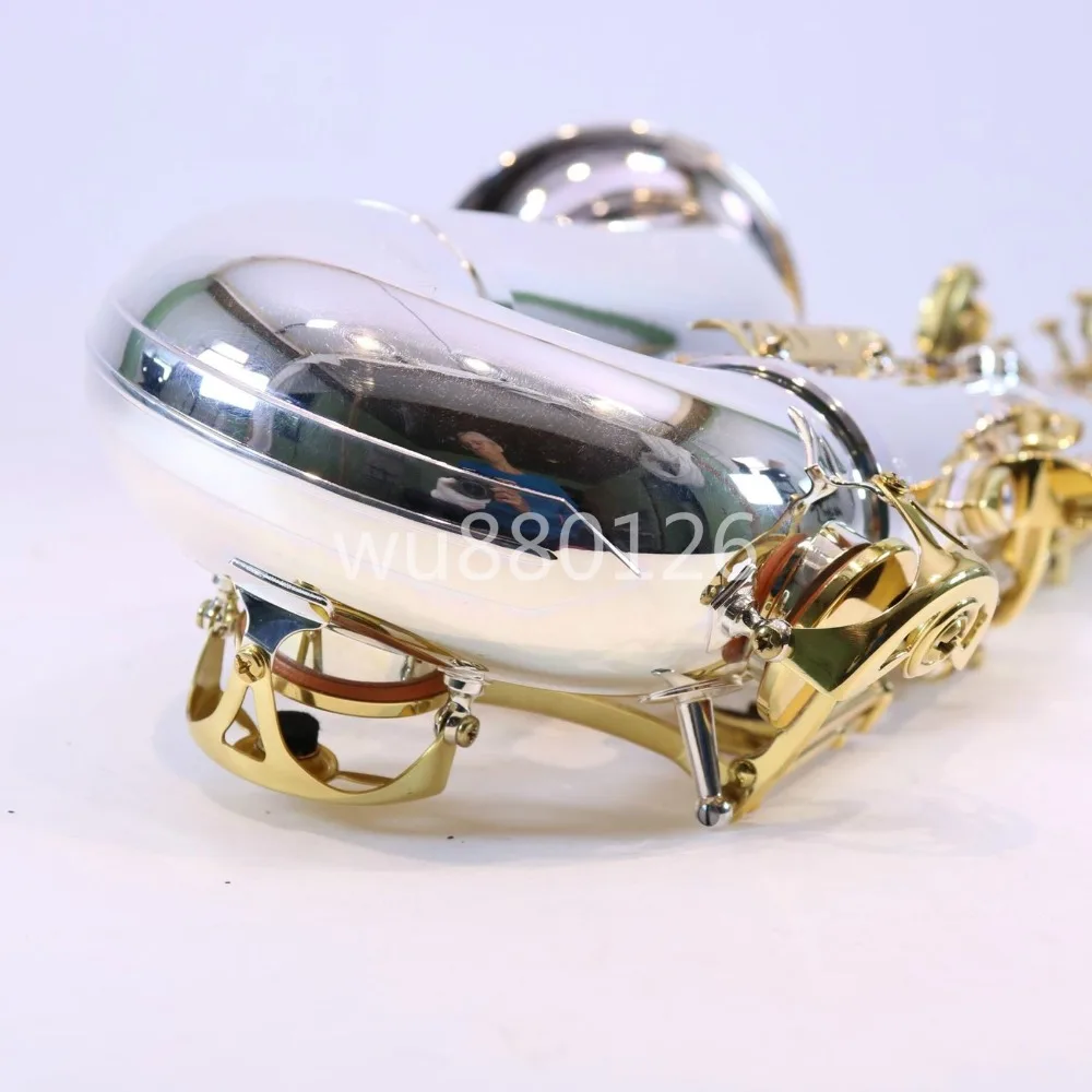 Jupiter JTS-1100SG бренд Bb тенор саксофон латунь посеребренный корпус золотой лак ключ B плоский саксофон инструмент с холст чехол