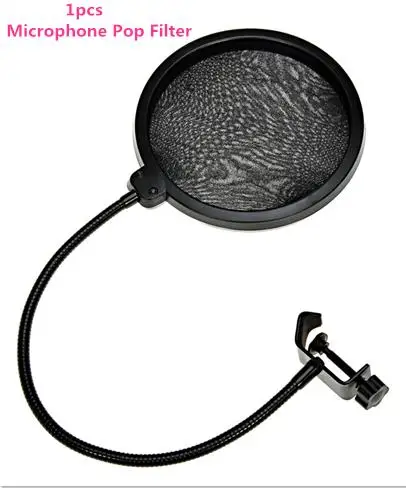 Professional BM 800 bm800 Condenser Sound Recording Microphone with Shock Mount for Radio Braodcasting Singing Black - Цвет: pan