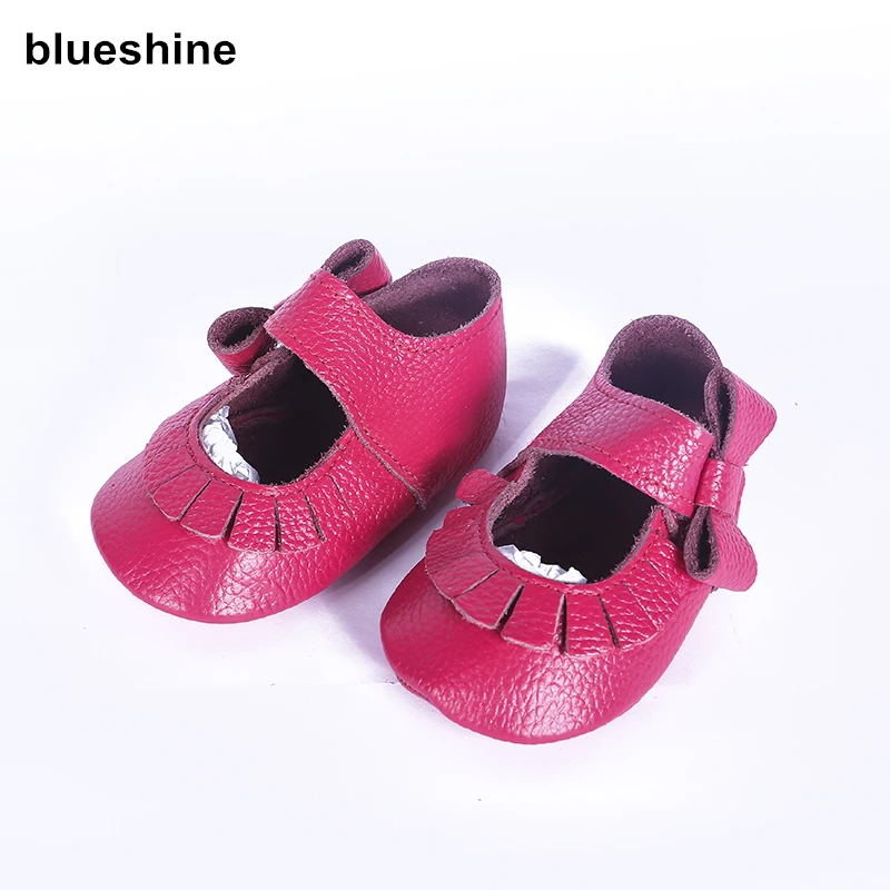 Genuine Leather Baby Girls Moccasins Shoes Princess Shoes Mary Jane
