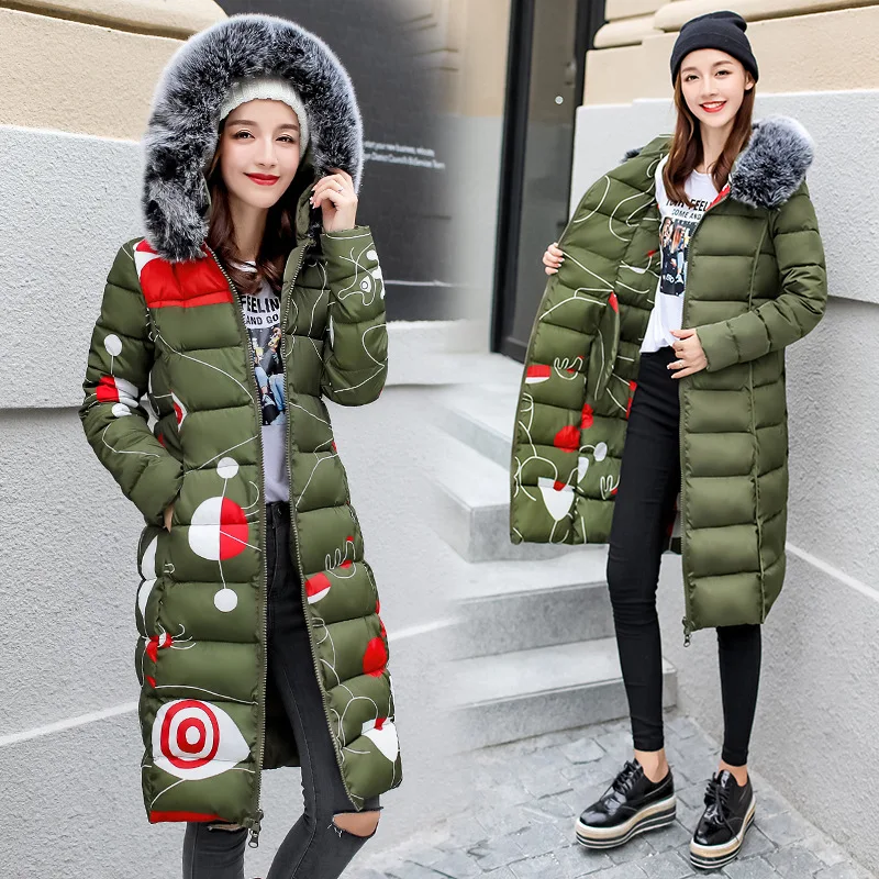 

Fashionable and practical new Winter women's down jacket can be worn on both sides of the windproof thick large fur collar coat
