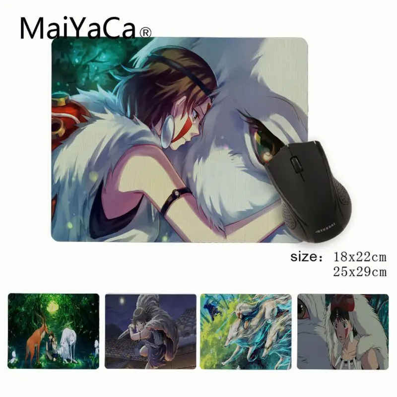 

MaiYaCa New Arrivals princess mononoke Customized laptop Gaming small mouse pad Simple Design Speed Game Mouse Pads