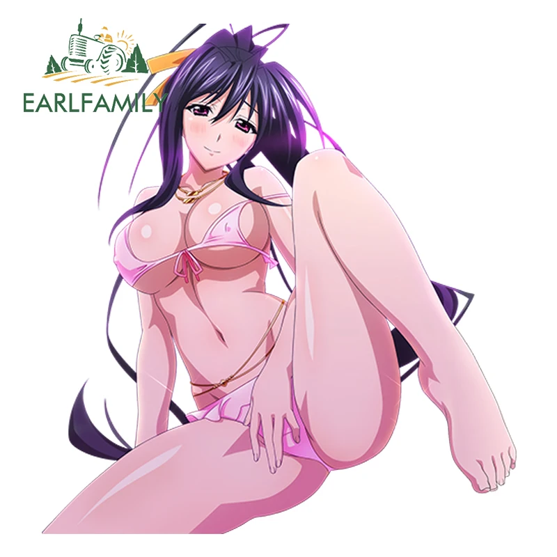 

EARLFAMILY 13cm x 12cm Anime Car Bumper Decal High School DxD 3D Car Stying Himejima Akeno Sexy Graphics Car Stickers and Decals