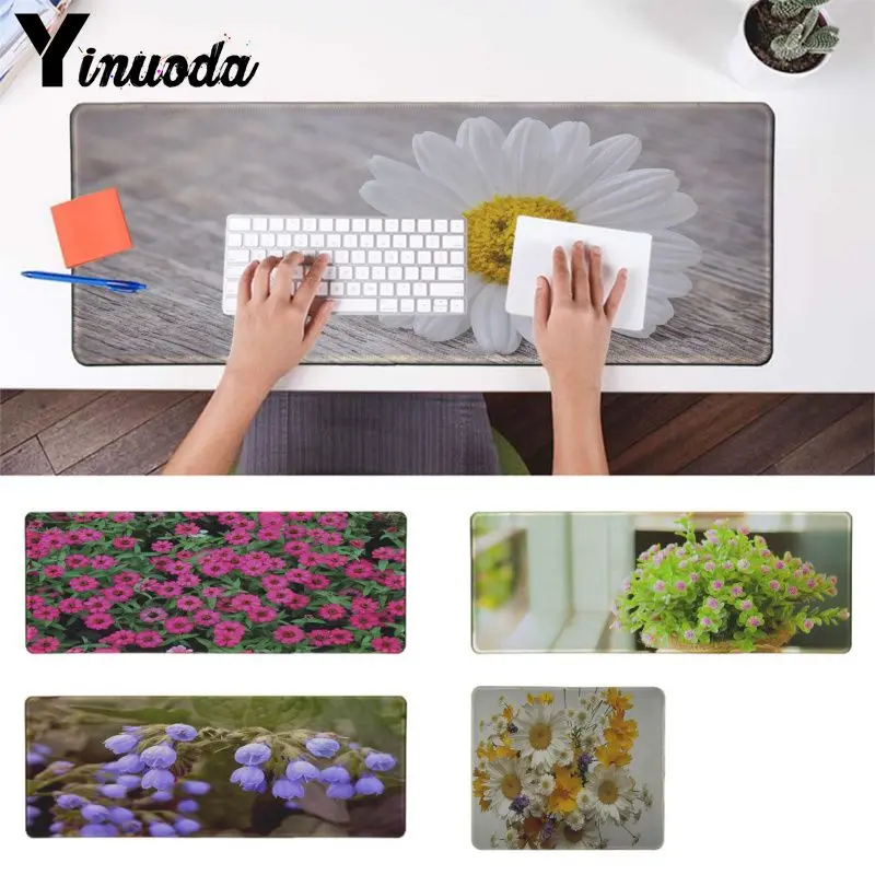 

Yinuoda Small flowers Durable Rubber Mouse Mat Pad Anime Cartoon Print Large Size Gaming Mouse Pad Keyboard Mat Desk Mat