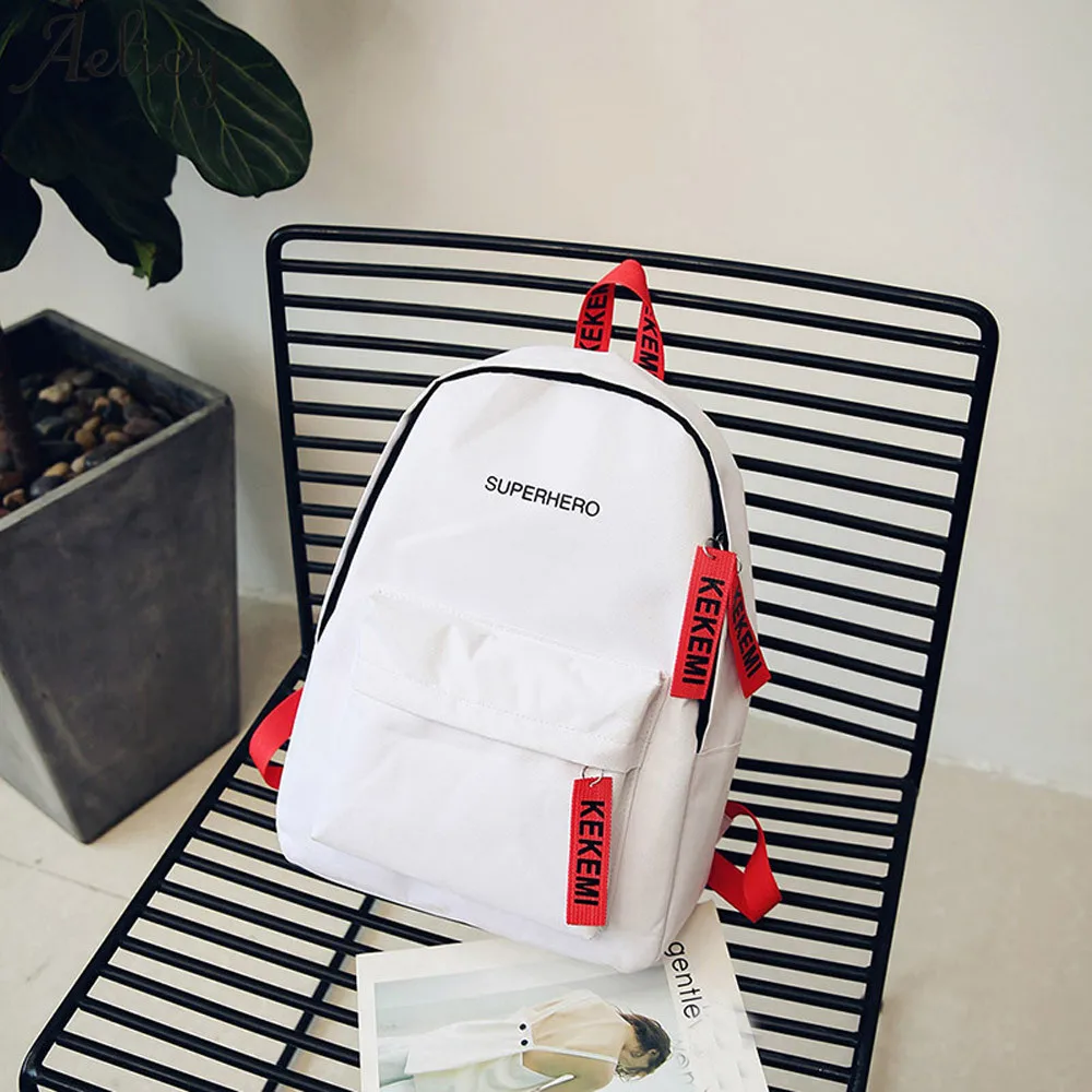 

Aelicy 2018 Hot New Fashion Light High Quality Women Girls Letter Print Preppy Style School Bag Travel Backpack Bag
