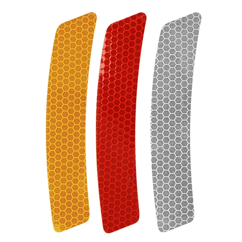 2Pcs Reflective Warning Strip Tape Car Bumper Reflective Strips Secure