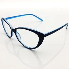 Южных морей oversize близорукость рецепту Очки Женская мода Cateye(от-0.50 до-6.0) Пластик цвет: черный, синий Черепаха