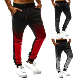 Модные дышащие удобные спортивные брюки в стиле хип-хоп градиентные брюки для мужчин с эластичной резинкой на талии повседневные брюки