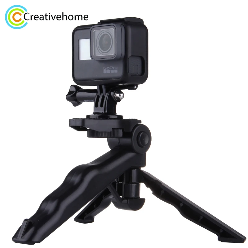 Universal For Gopro Tripod Mount 1/4 Screw Desktop Handle Stabilizer Portable Folding Stand for