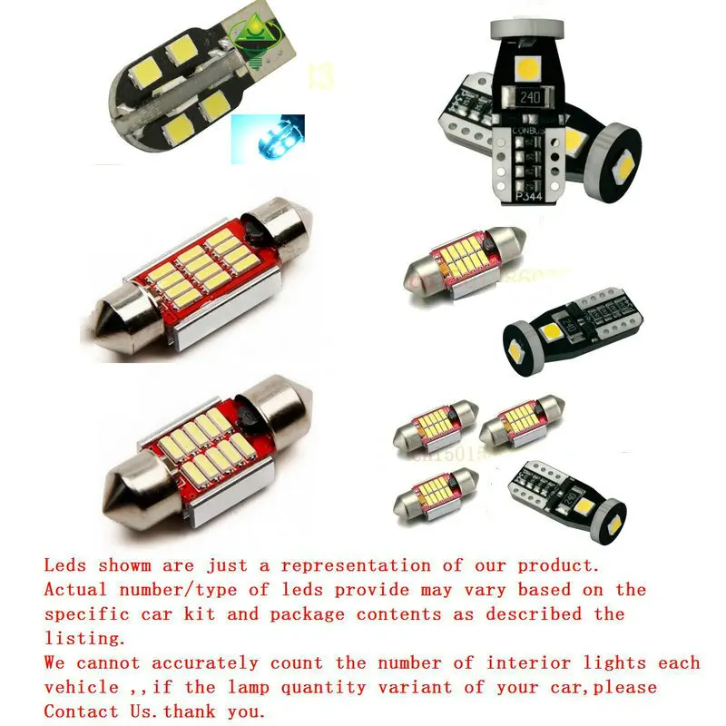 

Free Shipping 11Pcs/Lot Xenon White Canbus Package Kit LED Interior Lights For 2005-2010 Honda Odyssey