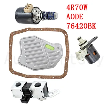 Genuine Remanufactured 4R70W AODE 76420BK Transmission Solenoid Set Filter Kit EPC TCC LockUp Shift Trans Solenoid kit
Genuine Remanufactured 4R70W AODE 76420BK Transmission Solenoid Set Filter Kit EPC TCC LockUp Shift Trans Solenoid kit