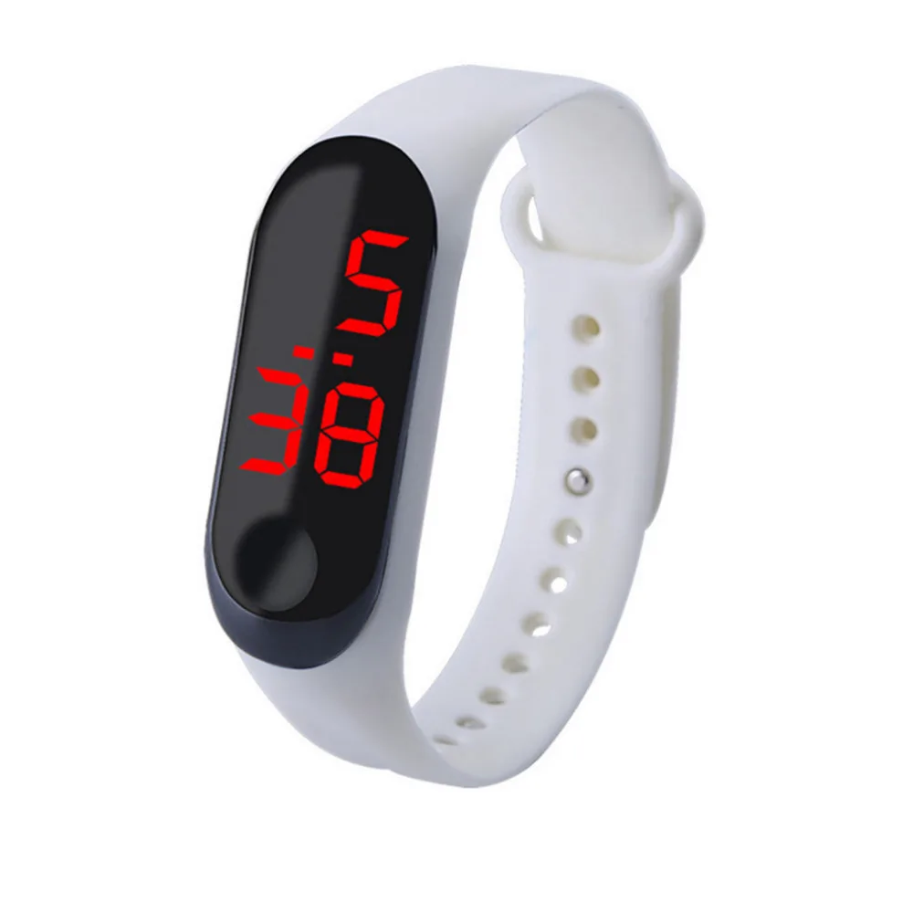 Новое поступление унисекс Женские часы водонепроницаемые с сенсорным экраном светодиодные спортивные модные электронные часы Высокое качество Kol Saati# W