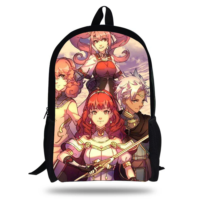 16 дюймовый аниме celica fire emblem echoes Новый трендовый дорожный рюкзак темно синий стиль