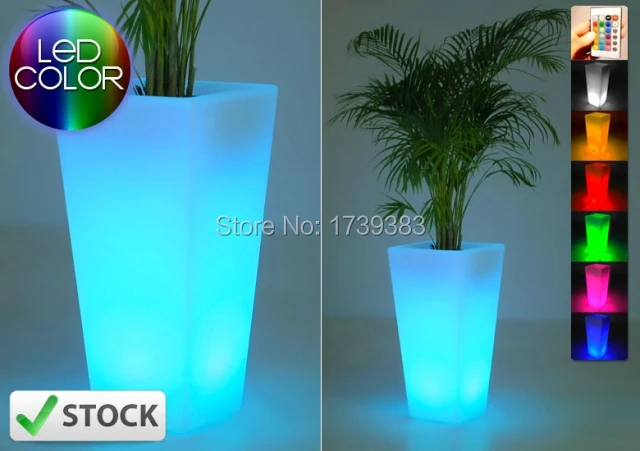 Waterproof Outdoor H50cm 16colors Rumba square flower Y pot light Bulb wireless,LED glow Ice Bucket,Led flower Plant Vase LIGHT Waterproof Outdoor H50cm 16colors Rumba square flower Y pot light Bulb wireless,LED glow Ice Bucket,Led flower Plant Vase LIGHT