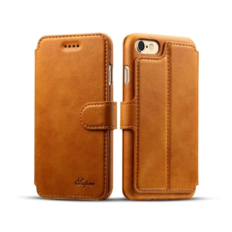 New Arrival Luxury Leather Wallet Phone Case For iPhone 7