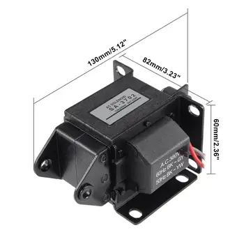 

SA-3702 AC push-pull traction electromagnet suction SA-3702 5.0N/5KG 20mm AC 220V / 380V Push-pull traction