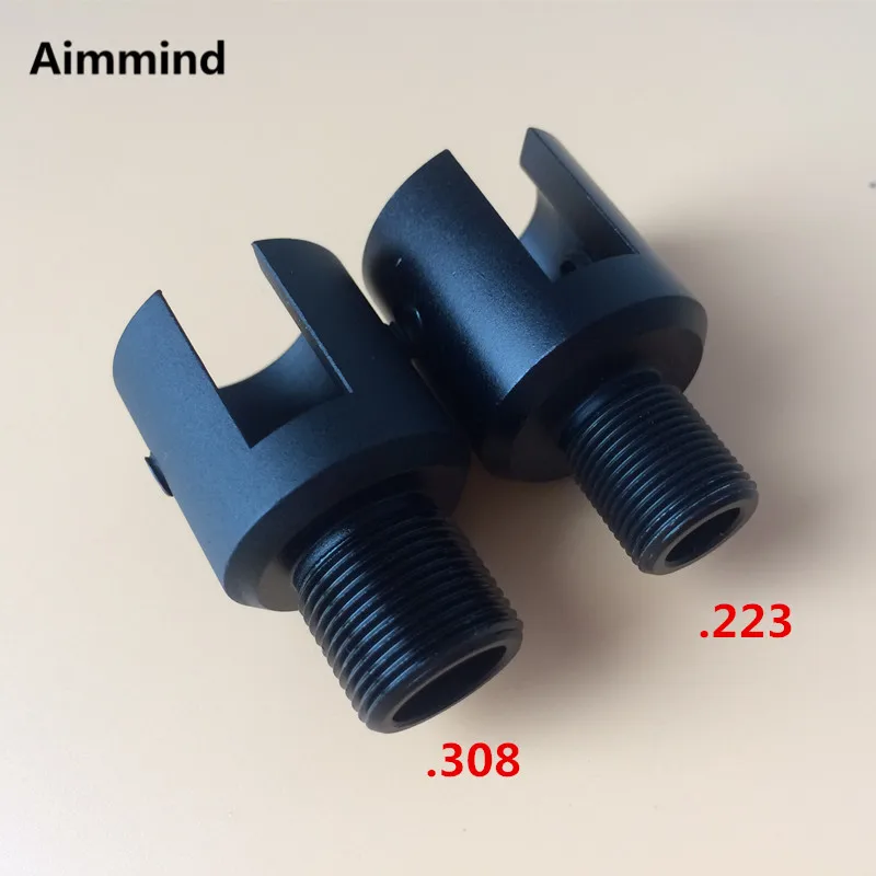 

Aluminum Ruger 1022 Ruger 10/22 1/2-28 5/8-24 Muzzle Brake Thread Adapter .223 .308