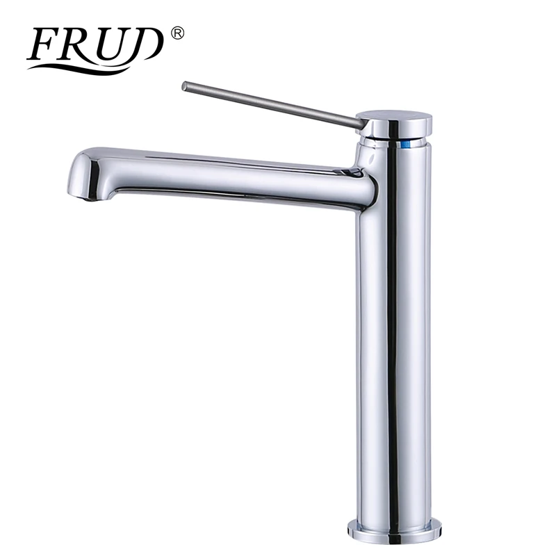 

FRUD High Quality Waterfall Faucet Basin Tap Single Handle Water Tap Bathroom Hot and Cold Water Sink Faucet Tap torneira Y10059