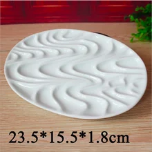 Белая керамическая Акварельная палитра деятельности художника белая прямоугольная