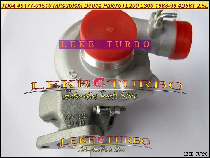 TD04 49177 01510 турбокомпрессор с масляным охлаждением для Mitsubishi SHOGUN Delica Pajero L200 L300 1988 96