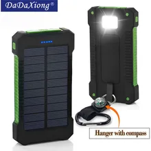 Лидер продаж, топ, солнечное зарядное устройство 18650 мАч, водонепроницаемое солнечное зарядное устройство, 2 usb порта, Внешнее зарядное устройство, зарядное устройство для Xiaomi note8, для i7