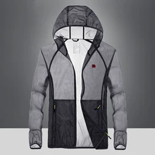 IN-YESON, брендовая куртка с капюшоном, весна-лето, водонепроницаемая, анти-УФ, солнцезащитная, для улицы, мужская, солнцезащитная, походная куртка, пальто для мужчин