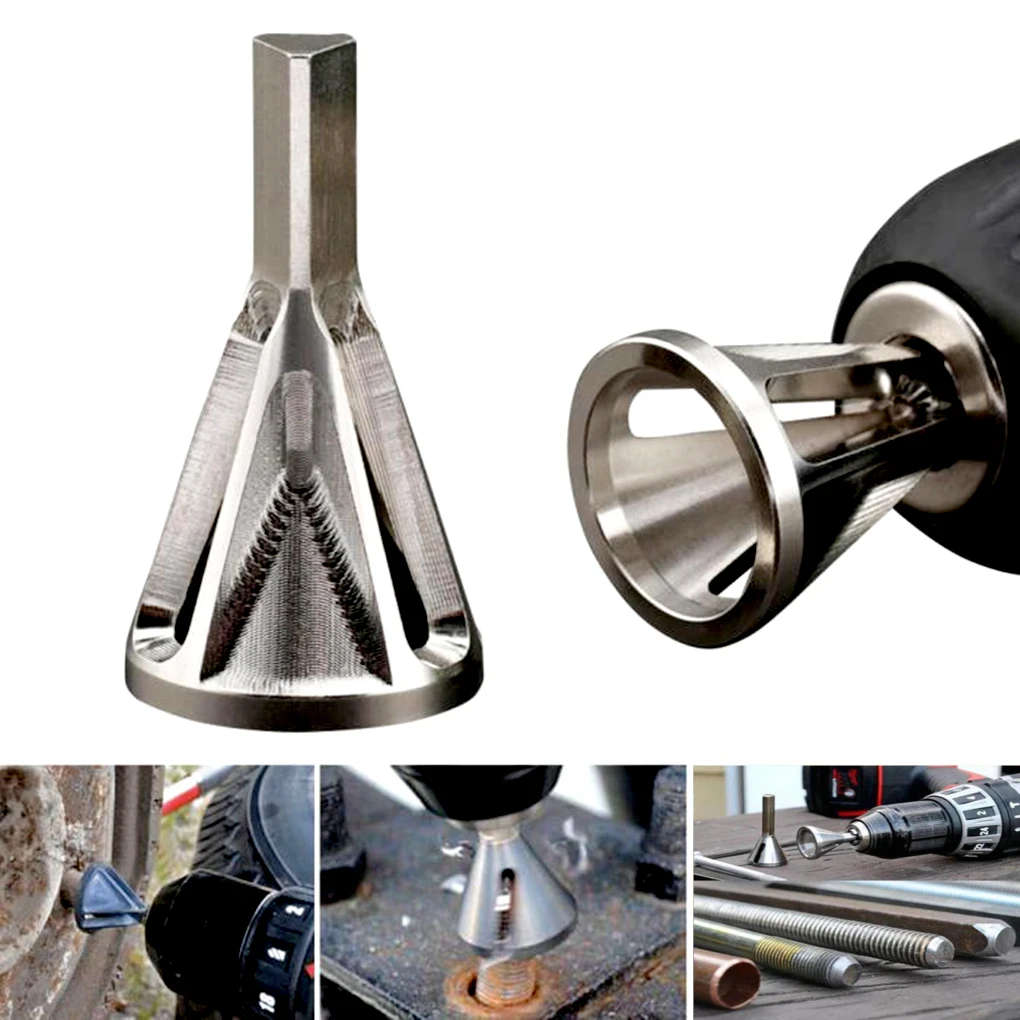 

1PC Hot Drill Bit Deburring External Chamfer Tool Stainless Steel Remove Burr Tools for all Kinds of Chuck Drills Drop Shipping