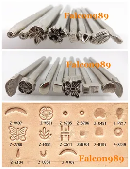 

16pcs Leather Craft Carving Stamping Punch Stamper Tool Set Kit For Practical DIY Knife Cutter Edger Creaser Groover Skiver Aw