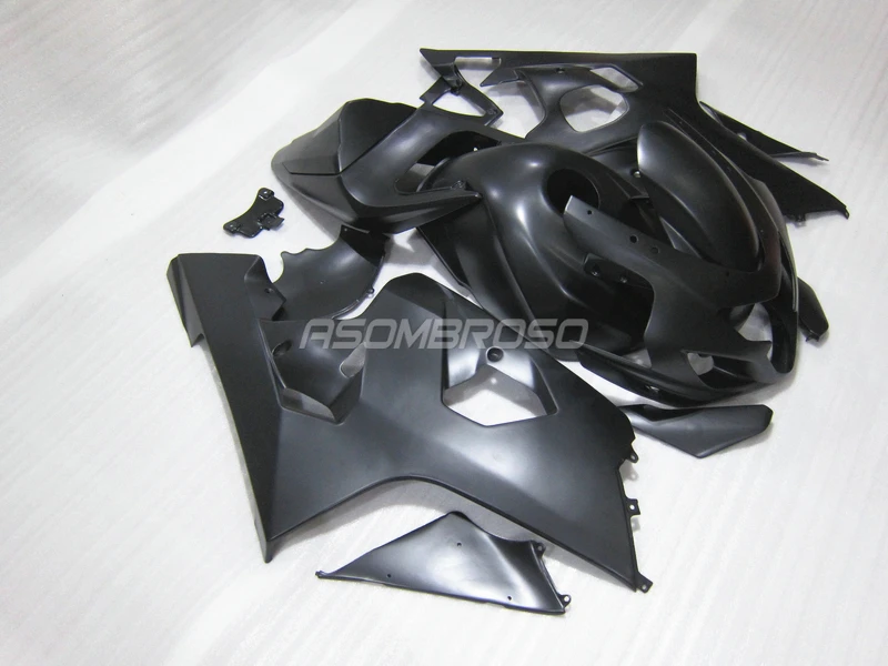 Обтекатели комплект и бак бухта для Suzuki 2004 2005 GSXR750 GSXR600 aftermarket GSX R600 04 05 матовый черный обтекатель+ майка крышка
