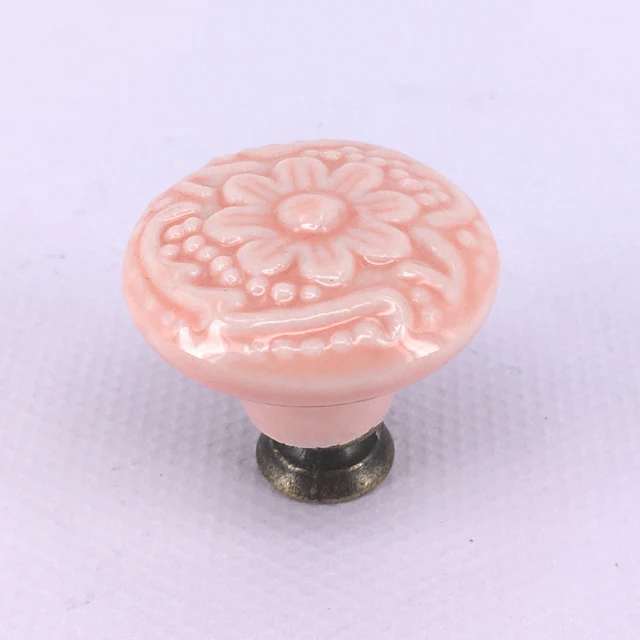 Special Offers 6pcs Pink Flower pattern Ceramic Drawer Knob Cabinet Cupboard Door Pull Handle Home Kitchen Furniture Knobs Dia 34mm Special Offers 6pcs Pink Flower pattern Ceramic Drawer Knob Cabinet Cupboard Door Pull Handle Home Kitchen Furniture Knobs Dia 34mm