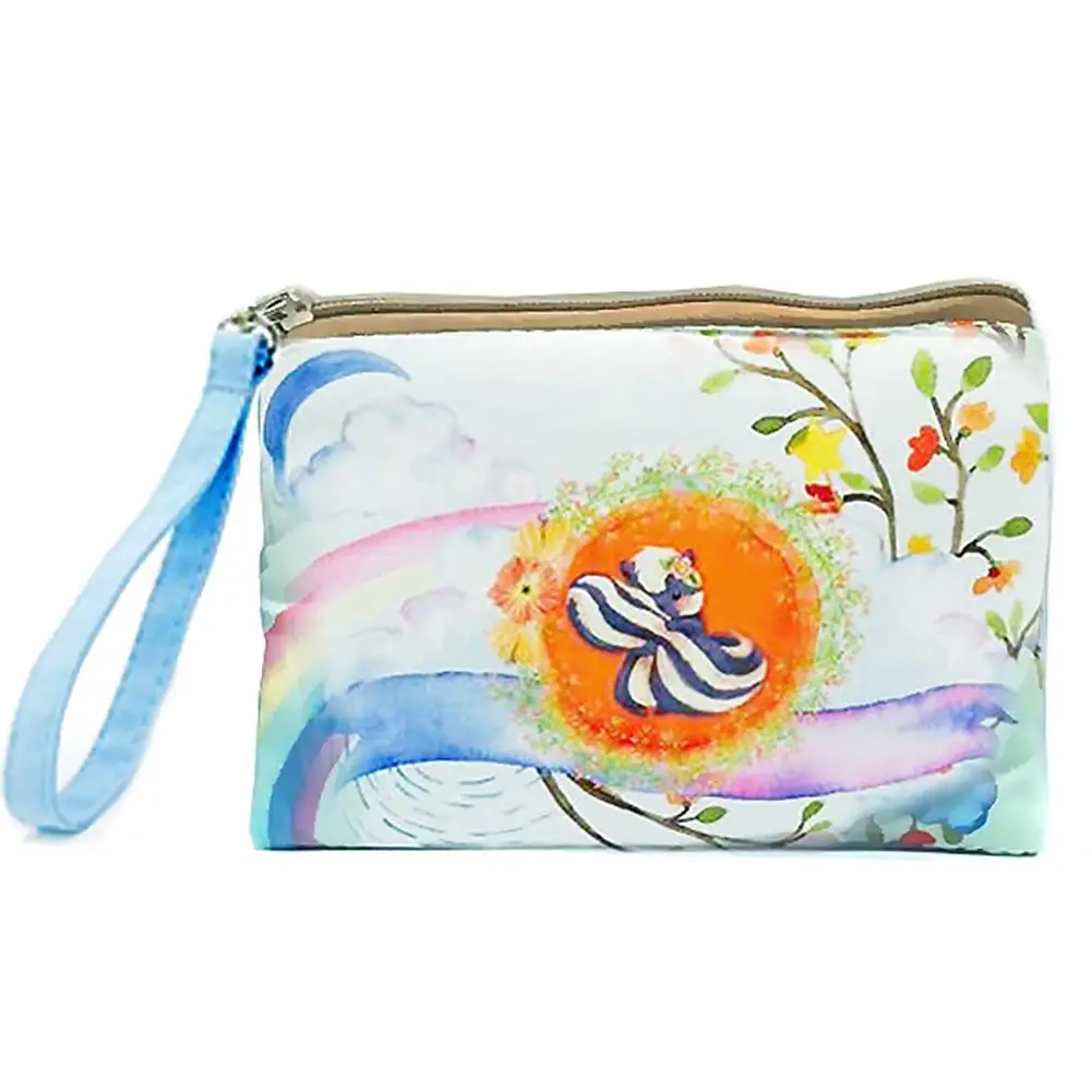 

Innovative Cartoon Cute Canvas Coin Purse Cross Section Square Handbag Small Fresh Change Bag Mobile Phone Bag Storage Bag