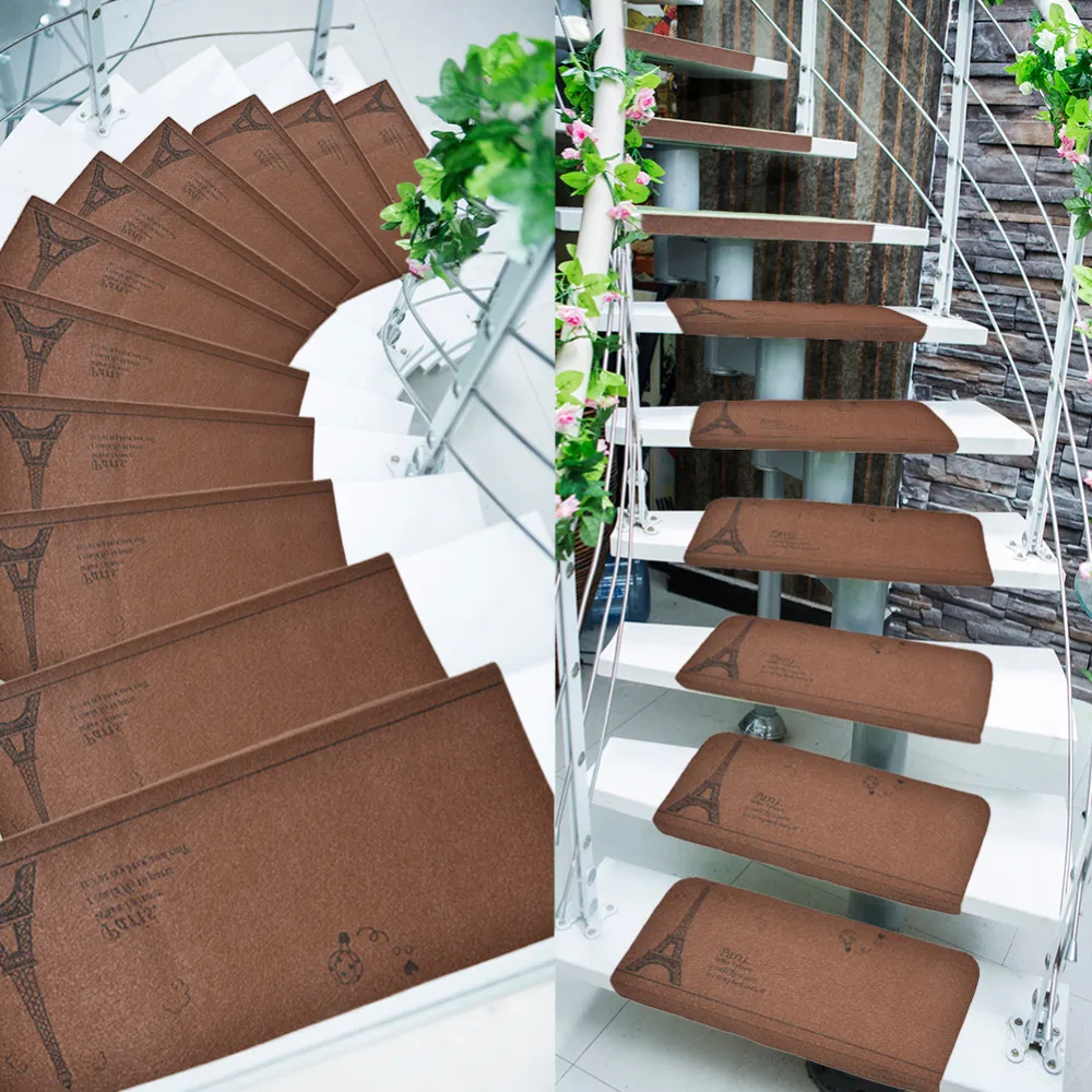 5pcs/set Creative Paris Tower Stair Case Mat Non-slip Floor Carpet Self Adhesive Stepping Mads Stair Treads Kids Protector Pad 5pcs/set Creative Paris Tower Stair Case Mat Non-slip Floor Carpet Self Adhesive Stepping Mads Stair Treads Kids Protector Pad