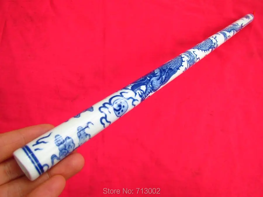 A famosa flauta jingdezhen porcelana cerâmica dragão tocando