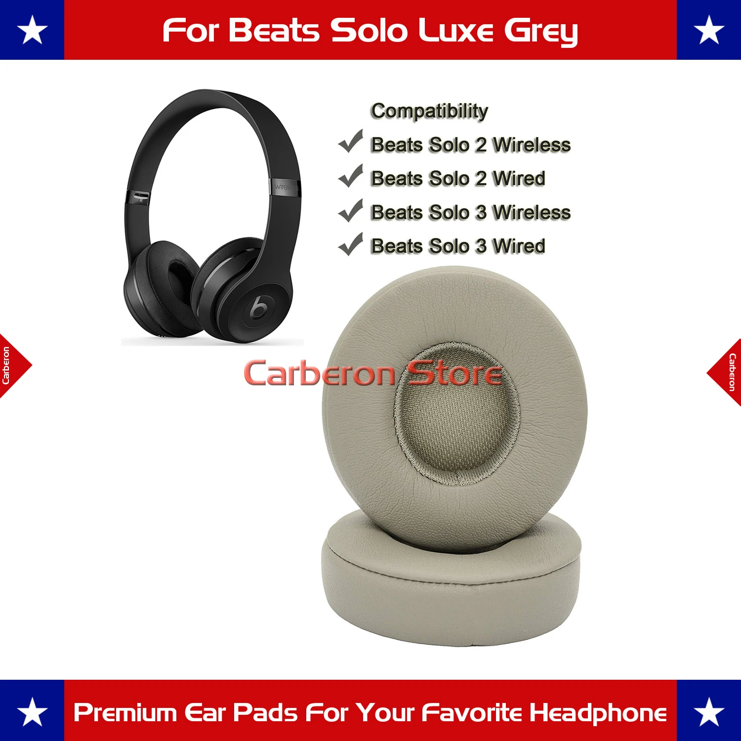 beats solo wireless grey