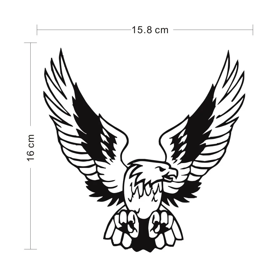 Cunymagos Fashion Eagle Vinyl Car Sticker Wild Animal Car Body Decal Decorative Car Styling Window Auto Vinyl Stickers 15 (2)