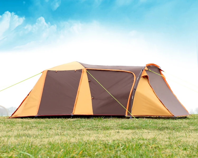 

New 3-4 Person Use One Hall One Bedroom Double Layer Waterproof Windproof Automatic Inner Tent Camping Tent Namiot