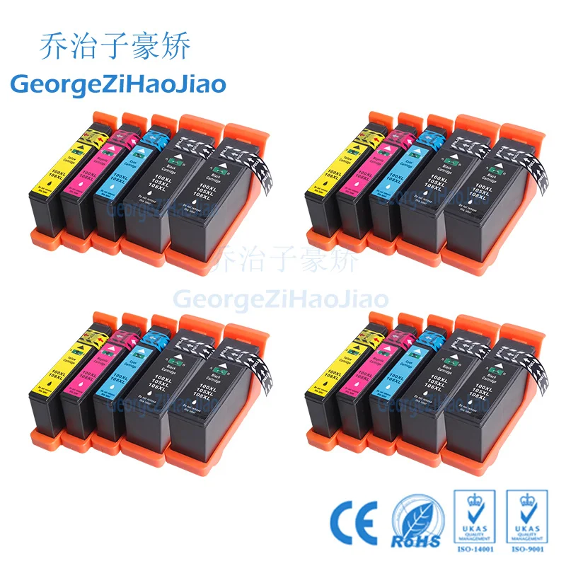 

20pcs LM100 100XL Ink Cartridge Compatible for 108XL Lexmark S305/S405/S505/S605/Pro205/705/805/905 Printers 3