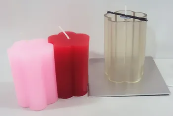 

diy candle mould easy handle plumflower-shaped candle mold free shipping