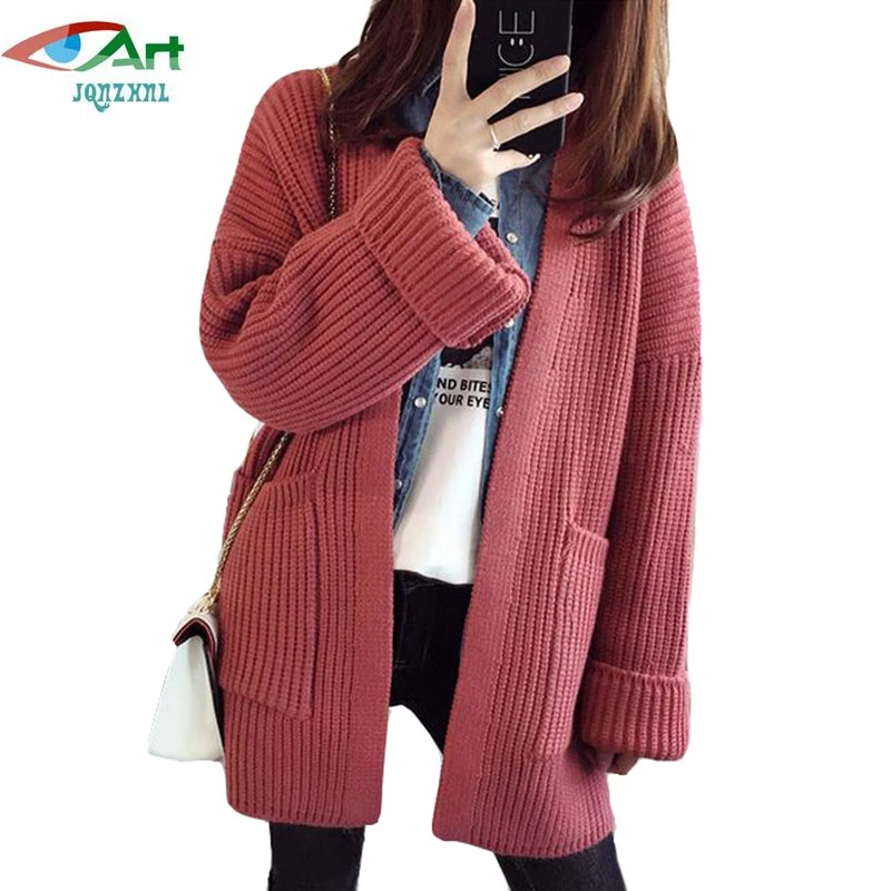 JQNZHNL 2018 New Spring Fall Women Loose Knitted Wear
