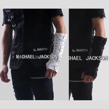 2 шт. панк Рок концертный МД Майкл Джексон классическая коллекция хлопок белая задняя подвязка перчатки по локоть