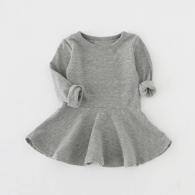Sun Moon Kids Baby Dress 2017 Long Sleeve 1 Year Birthday Dress