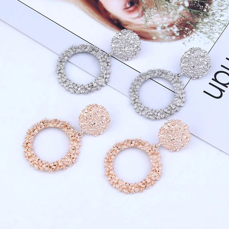 

Round Vintage Earrings for Women of Gold/silver Earrings Fashion Jewelry Earrings Declaration 2019 Modern Fashion Jewelry