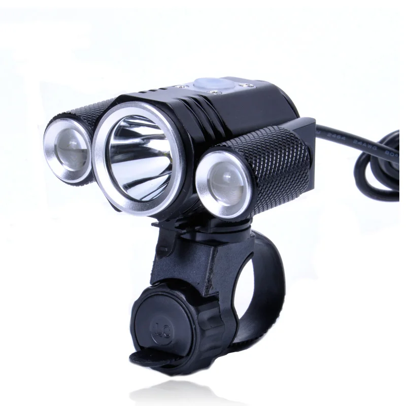 Perfect Bicycle Accessories Aluminum Alloy Front Lamp Handlebar Frame Light T6+2*XPE2 Waterproof LED Bike Bicycle 2