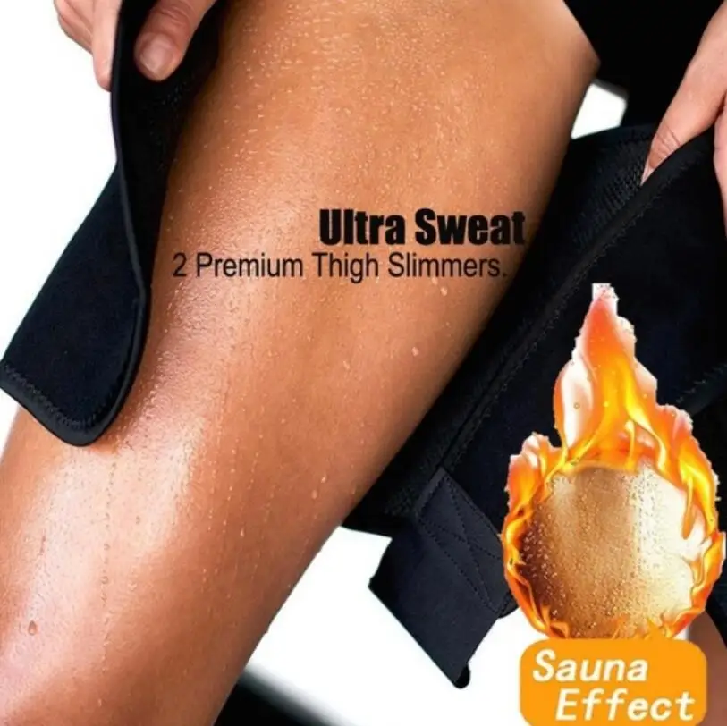 

Slimming Legs Sauna Sweat Thigh Trimmers Calories off Warmer Slender Fat Thermo Neoprene Compress Belt Face Lift Tool