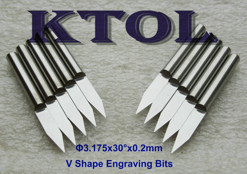 Buy 30 Degree 3.175x 0.2mm PCB CNC Carbide Engraving