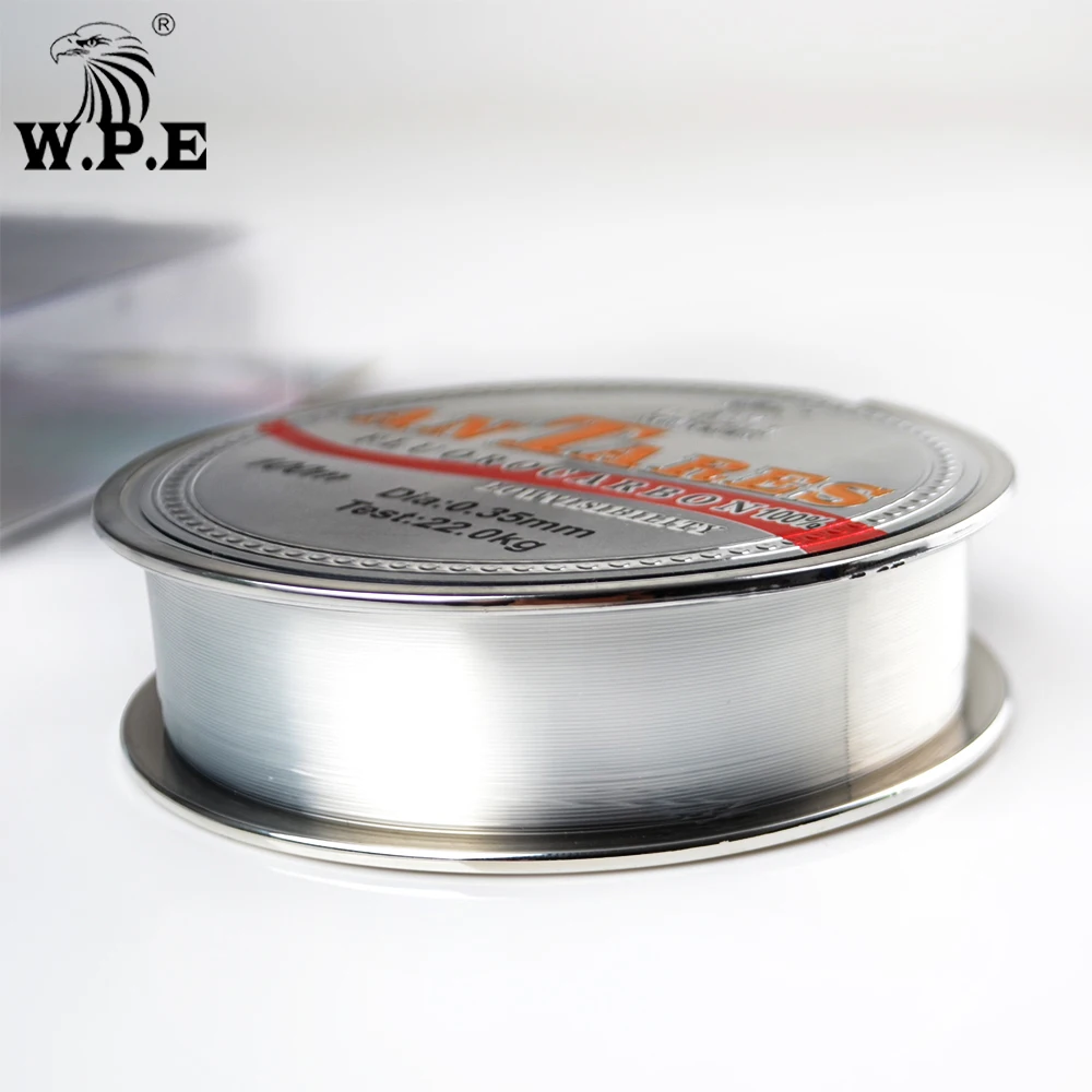 W.P.E العلامة التجارية جديد ANTEROS خيط صنارة الصيد 0.20 مللي متر-0.60 مللي متر فلوريد خيط صنارة الصيد 100 m 10 كجم-41 كجم الكربون الألياف ل الكارب الصيد