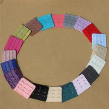 3 шт. несколько цветов удлинитель для бюстгальтера расстояние 1,9 см три ряда три пряжки нижнее белье расширение женский бюстгальтер аксессуары